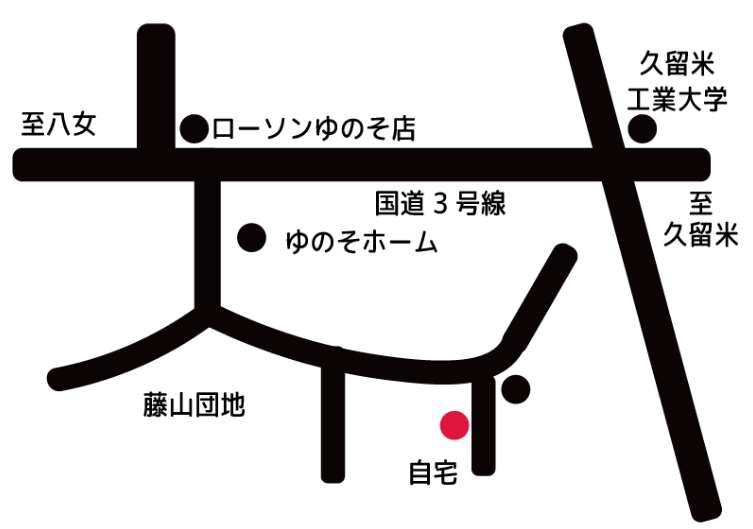 久留米市藤山町1627-13地図