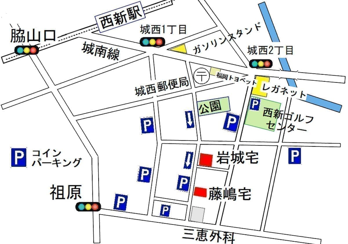 藤嶋家の庭地図