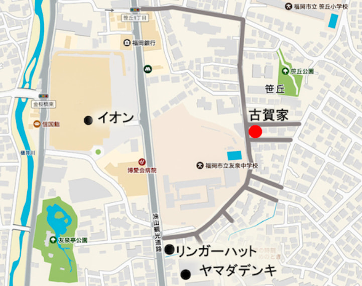 西津家の佐賀市伊勢町14-4地図