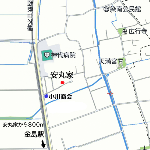 田島家の庭と野草園地図